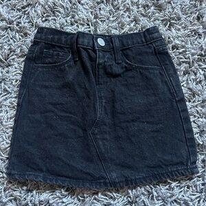 Toddler Black Denim Jean Skirt